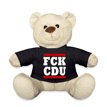 Fck cdu - Teddy - Schwarz - Vorne