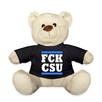 Fck csu - Teddy - Schwarz - Vorne