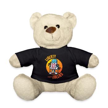Liberty And Lollies Retro Vintage Design - Teddy Bear - black - Front