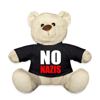 No nazis - Teddy - Schwarz - Vorne