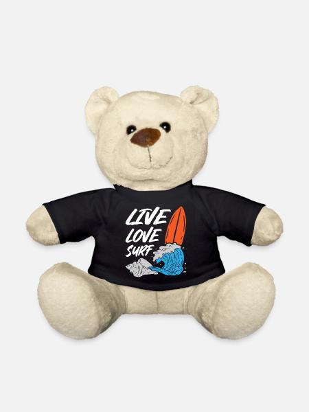 Live Love Surfing - Teddy - Schwarz