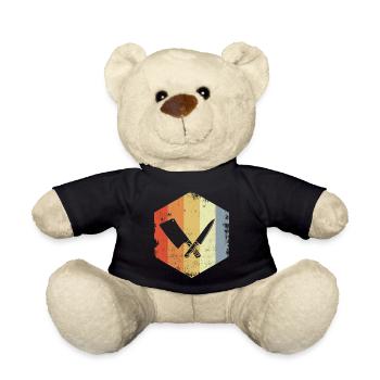 Butcher Cleaver Sketch - Teddy Bear - black - Front