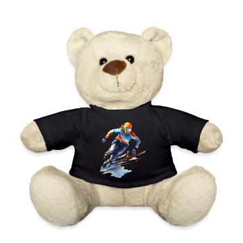 Speed skating: A fast-paced ride on the - Teddy Bear - black - Front