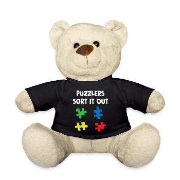 Puzzlers Sort It Out - Teddy - Schwarz - Vorne