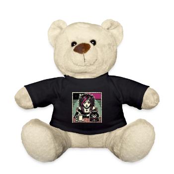 Pastel Goth Style Lover Goth - Teddy Bear - black - Front