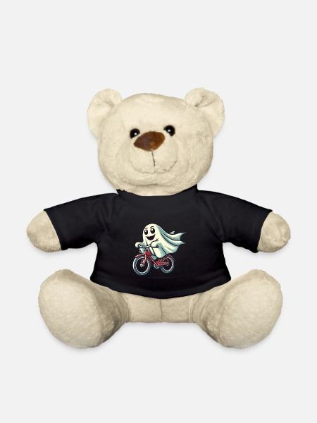 Fahrrad Fahrendes Gespenst Lustiger Geist - Teddy - Schwarz