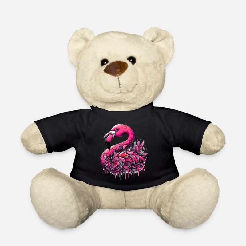 Flamingo - Teddy Bear - black