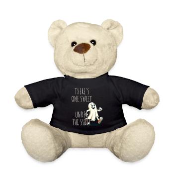 Funny Ghost Disguise Halloween Outfit - Teddy Bear - black - Front