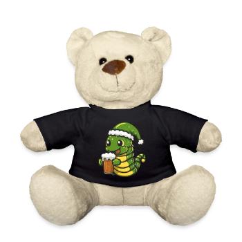 Wurm Christmas Beer - Teddy Bear - black - Front