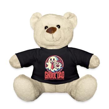 Ghoul Dad Stylish Ghost Motif - Teddy Bear - black - Front