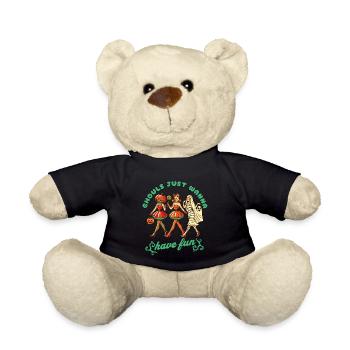 Les goules veulent juste s’amuser Conception d’Halloween - Nounours - noir - Devant
