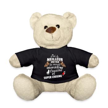 Fierté de la famille cousine super côte - Nounours - noir - Devant