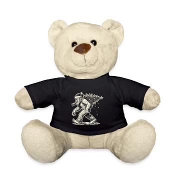 Weihnachtlicher Bigfoot Mit Tannenbaum - Teddy - Schwarz - Vorne