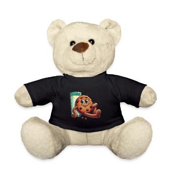 Fröhliche Weihnachten Retro Keks Stil - Teddy - Schwarz - Vorne