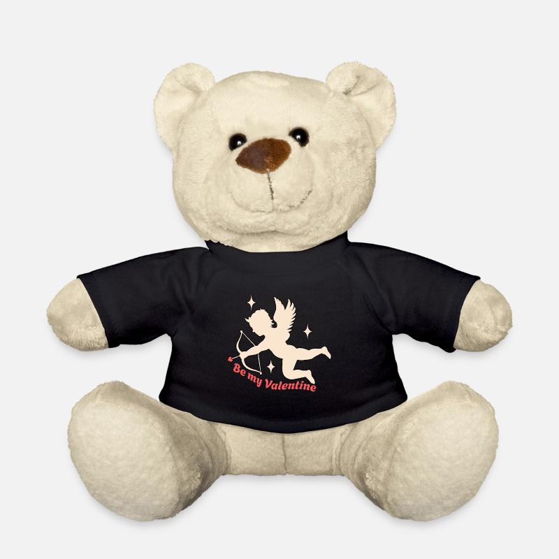 Be My Valentine Cupidon la Saint-Valentin - Nounours - noir