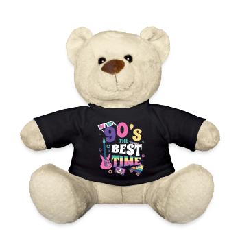 Cadeau rétro des années 90 des années 90 - Nounours - noir - Devant
