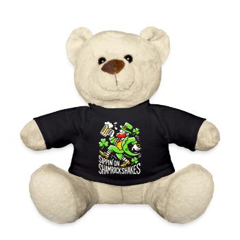 Sippin' On Shamrockshakes Zum St. Patrick's Day - Teddy - Schwarz - Vorne