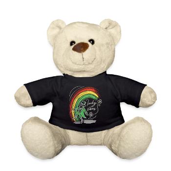 Saint-Patrick Lucky Vibes Arc-en-ciel - Nounours - noir - Devant
