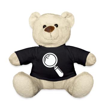 magnifying glass - Teddy Bear - black - Front