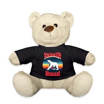 Kalaallit Nunaat: Respect & Solidarity (Polar Bear) - Teddy Bear - black - Front