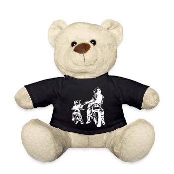 Outlaws skull Motorway gangs Biker death - Teddy Bear - black - Front