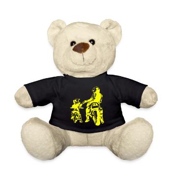 Outlaws skull Motorway gangs Biker death - Teddy Bear - black - Front