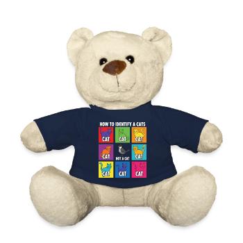 Cat Identification Guide - Teddy Bear - french navy - Front