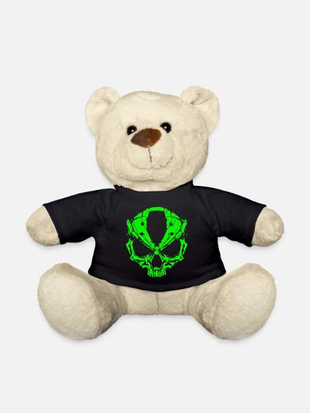 Alien Schädel - Teddy - Schwarz