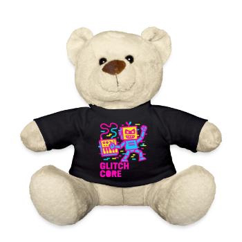 Glitchcore! - Teddy - Schwarz - Vorne