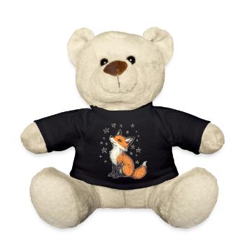 Fuchs und Sterne - Teddy - Schwarz - Vorne