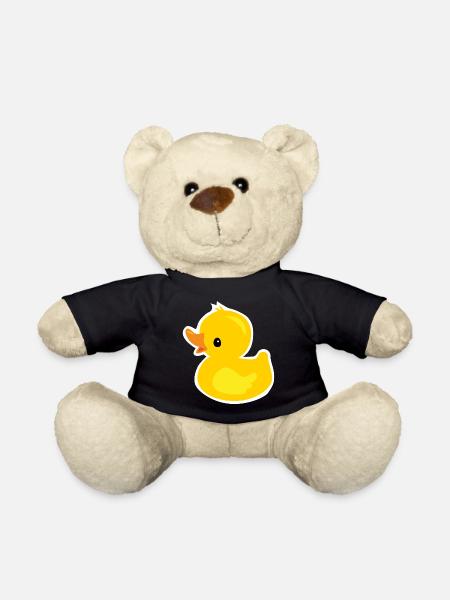 Cute duckling as rubber duck - Teddy Bear - black