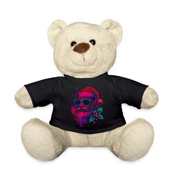 Cadeau du Père Noël vintage - Nounours - noir - Devant