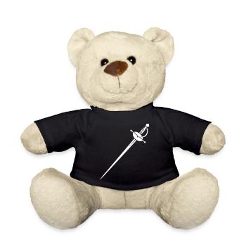 Vieille épée Grunge Vintage - Nounours - noir - Devant