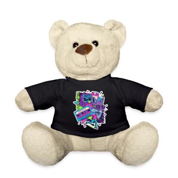 90s Cyber Punk - Teddy Bear - black - Front