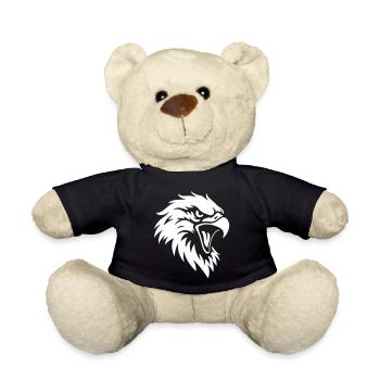 Tête d’aigle en colère – Style de tatouage - Nounours - noir - Devant