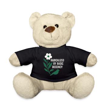 Radicalized By Decency Shirt for Activists - Teddy Bear - black - Front