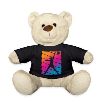Basketball player - Teddy Bear - black - Front
