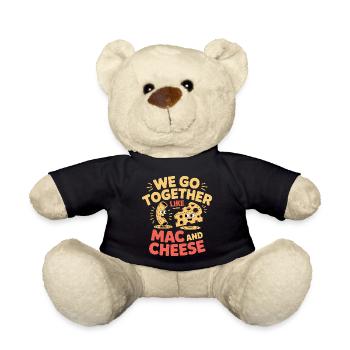Mac and Cheese Best Friends Paar Design - Teddy - Schwarz - Vorne