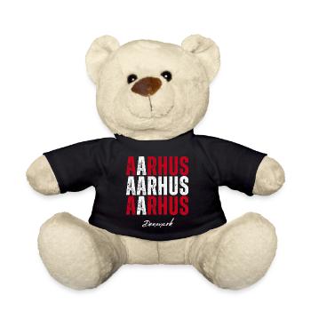 Aarhus in the Heart, Denmark present - Teddy Bear - black - Front