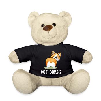 T’as des Corgi ? Corgi-Po espiègle - Nounours - noir - Devant