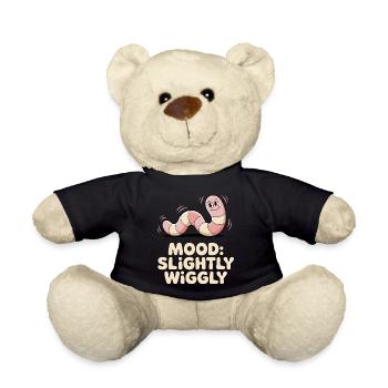 Slightly wobbly | Worm Mood - Teddy Bear - black - Front