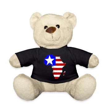 Liberia_Flagge_Afrika_used - Nounours - noir - Devant