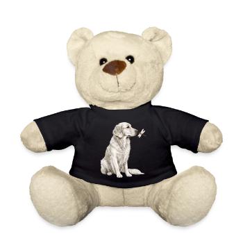 Motif de chien libellule Golden Retriever pour les amateurs de chiens - Nounours - noir - Devant