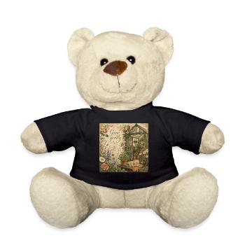 Grow Gently Vintage Poster Greenhouse Decoration Flowers - Teddy Bear - black - Front