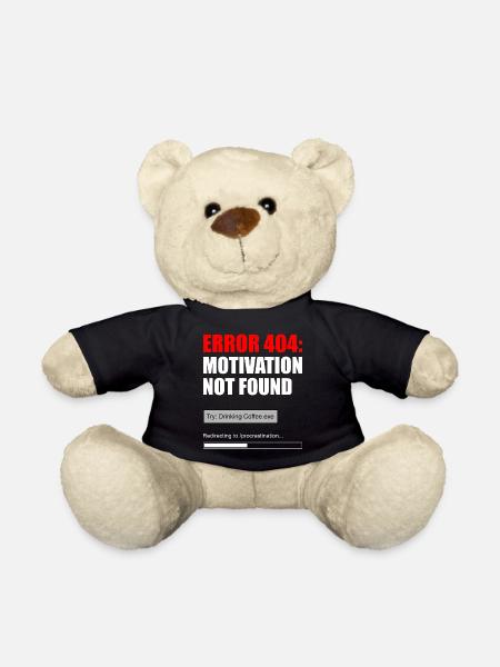 404 Motivation nicht gefunden - Teddy - Schwarz