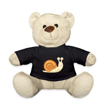 Endormi drôle d’escargot - Nounours - noir - Devant