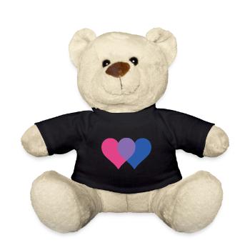 Rainbow Flag I LGBT I Bisexual Pride I Bisexual - Teddy Bear - black - Front