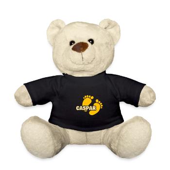 Fußabdruck Caspar - Teddy - Schwarz - Vorne