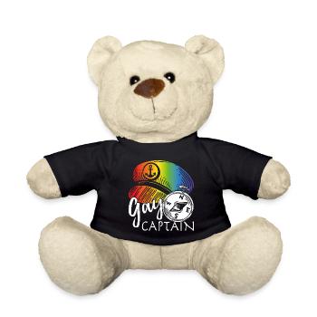 Gay Captain - Teddy Bear - black - Front