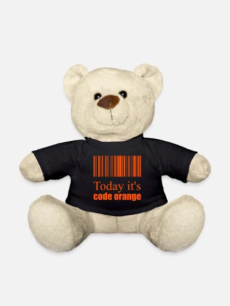 Code orange - Teddy Bear - black